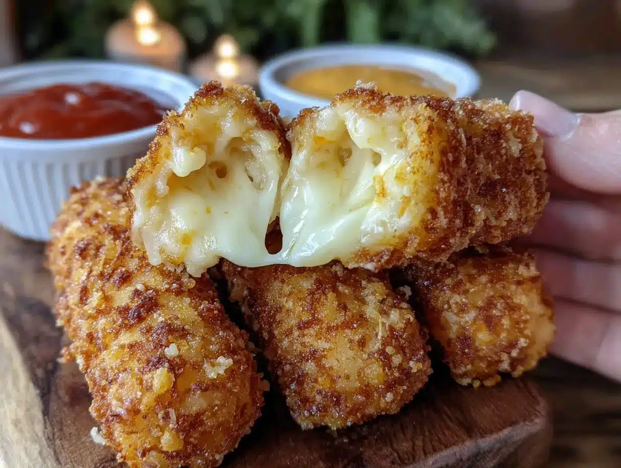 crispy mozzarella sticks recipe preparation steps