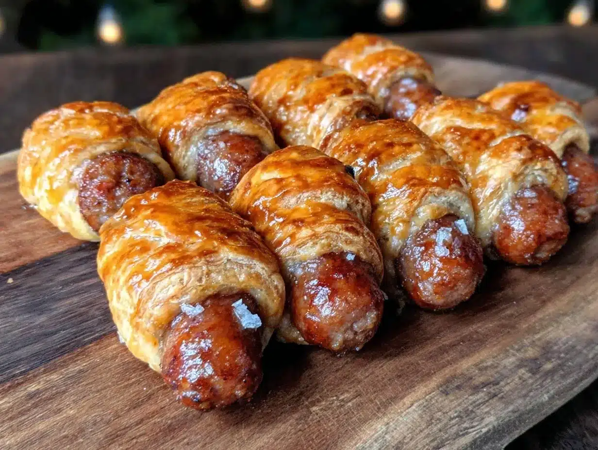 crispy pigs in a blanket recipe preparation steps