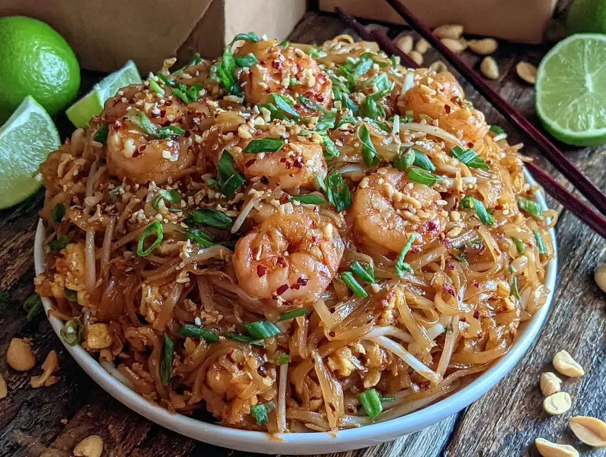 easy authentic crispy Pad Thai recipe preparation steps