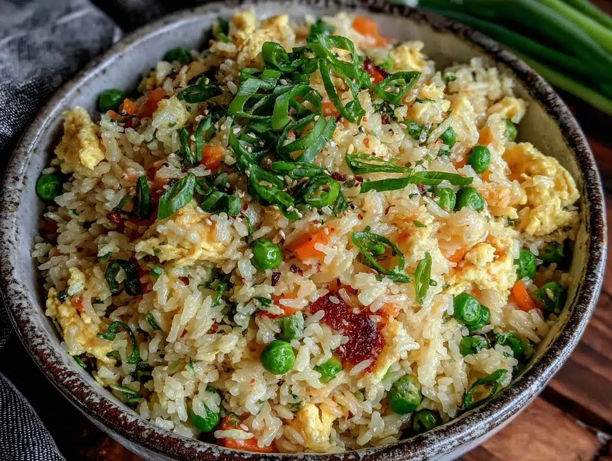 egg fried rice recipe preparation steps