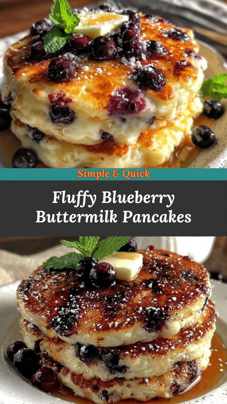 fluffy blueberry buttermilk pancakes recipe