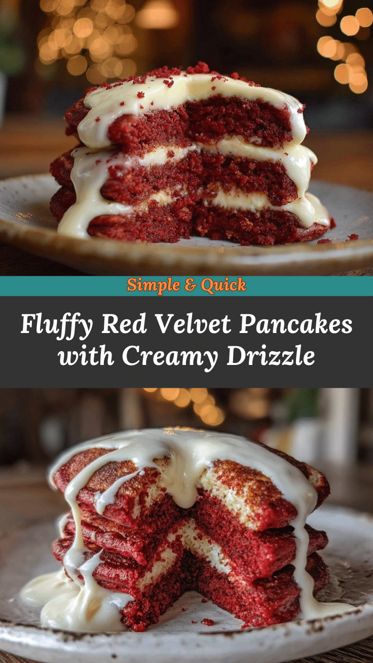 fluffy red velvet pancakes recipe