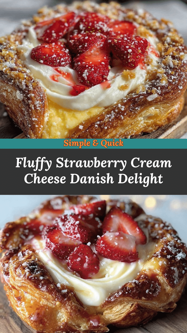 fluffy strawberry cream cheese danish recipe