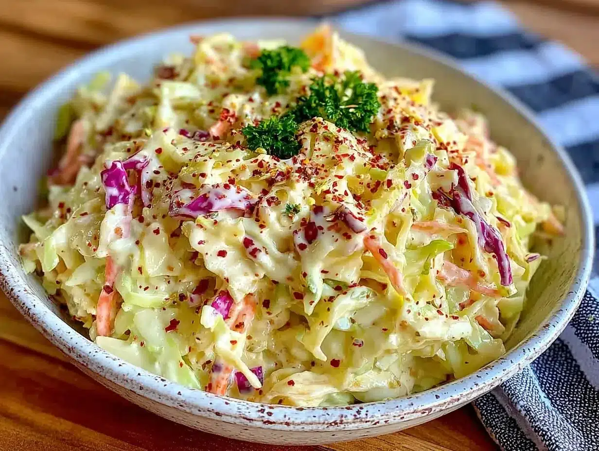 fresh classic coleslaw recipe preparation steps