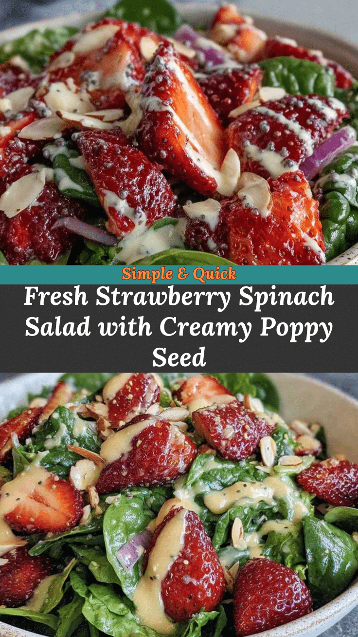 fresh strawberry spinach salad recipe