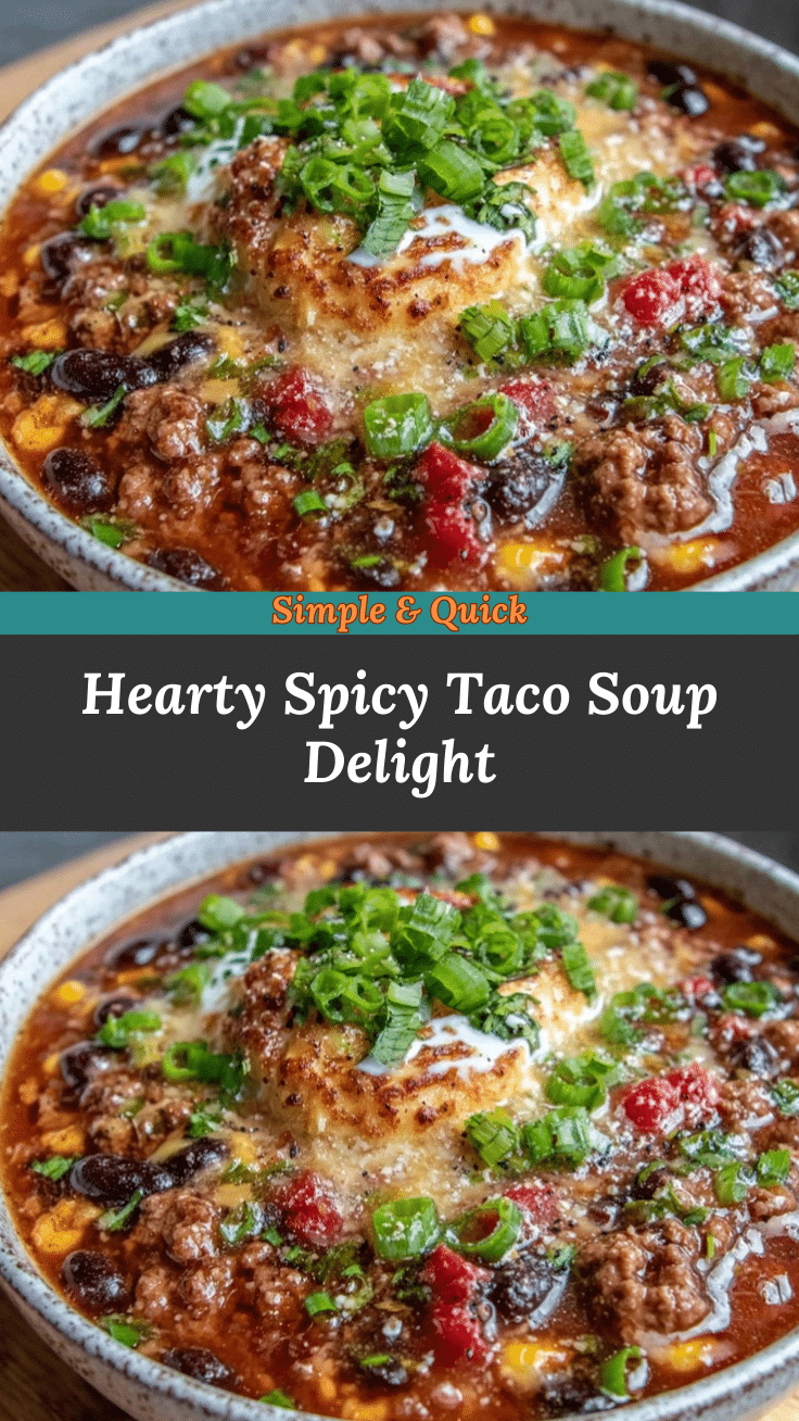 hearty taco soup delight recipe