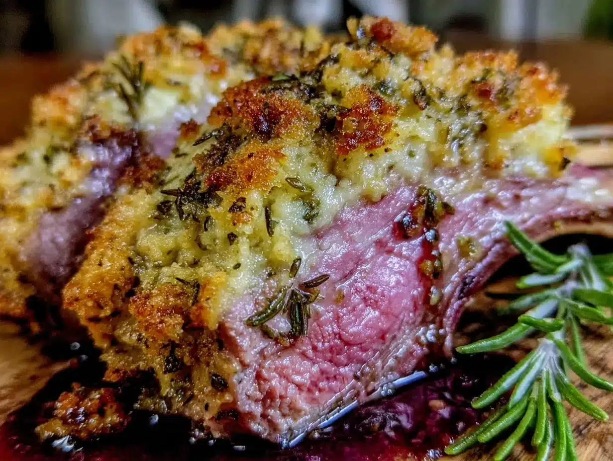 herb crusted rack of lamb preparation steps