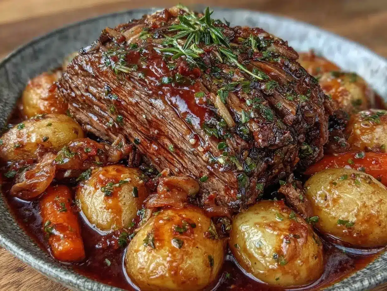 Instant Pot Pot Roast preparation steps