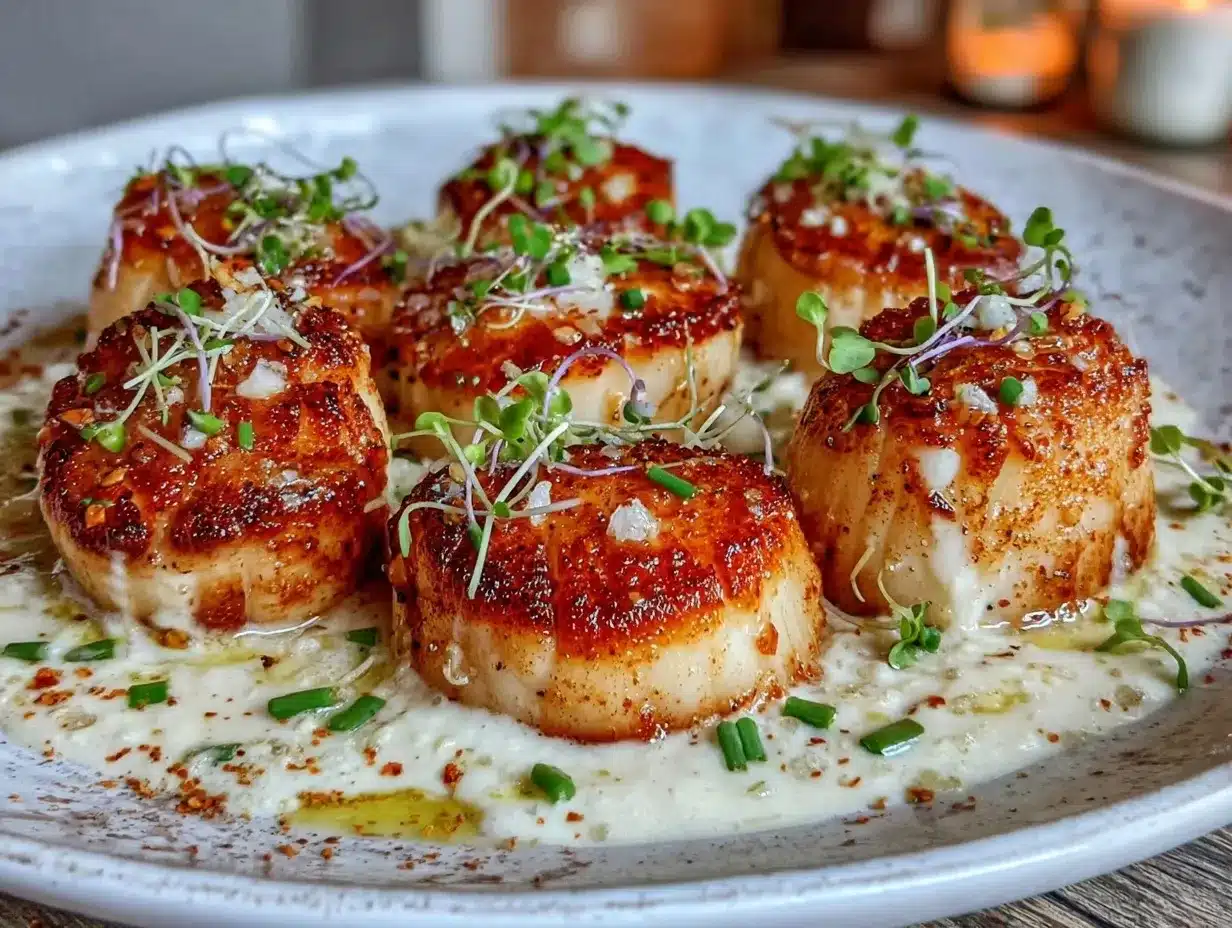 pan-seared scallops with champagne cream sauce preparation steps