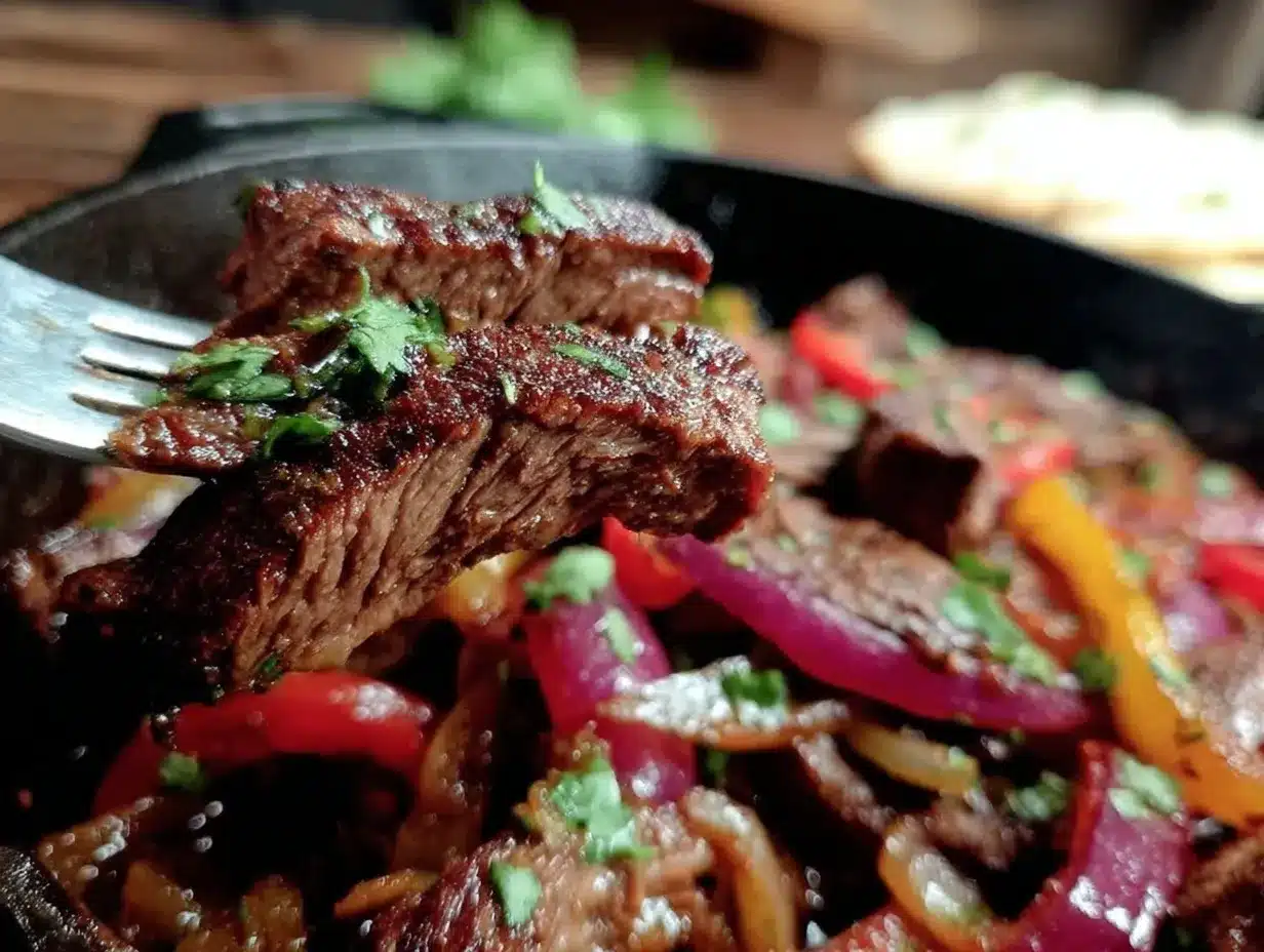 sizzling beef fajitas preparation steps