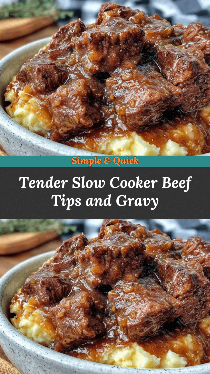 slow cooker beef tips and gravy recipe