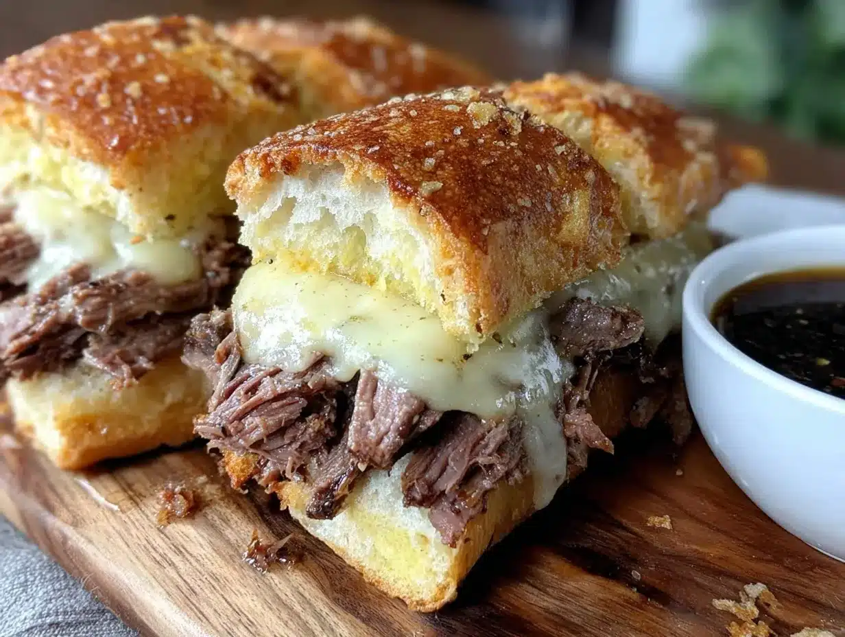 slow cooker french dip sandwiches preparation steps
