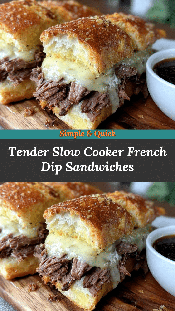slow cooker french dip sandwiches recipe