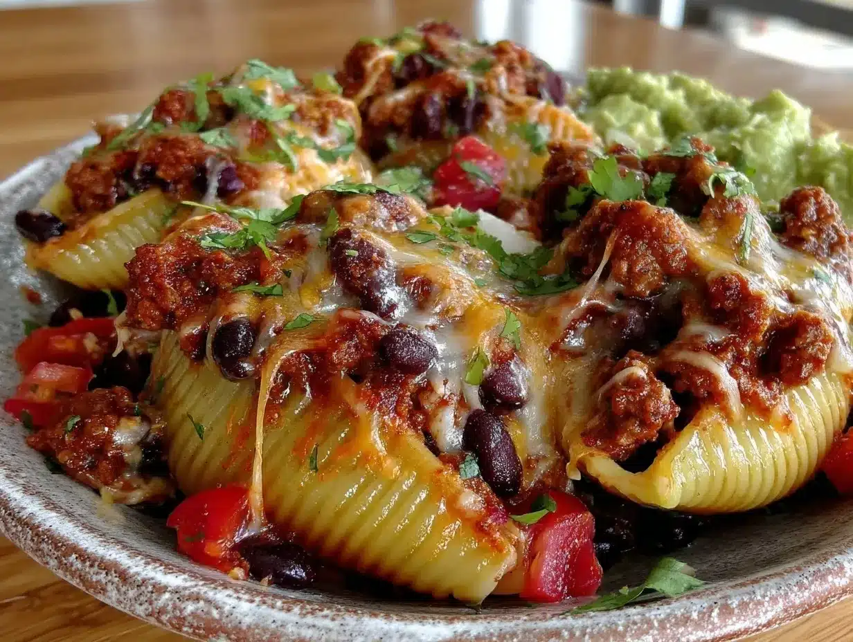 taco stuffed shells preparation steps