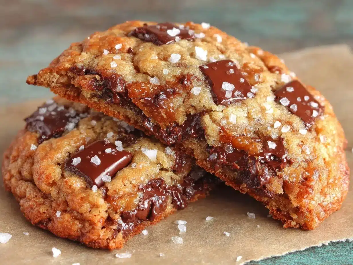 browned butter toffee chocolate chip cookies preparation steps