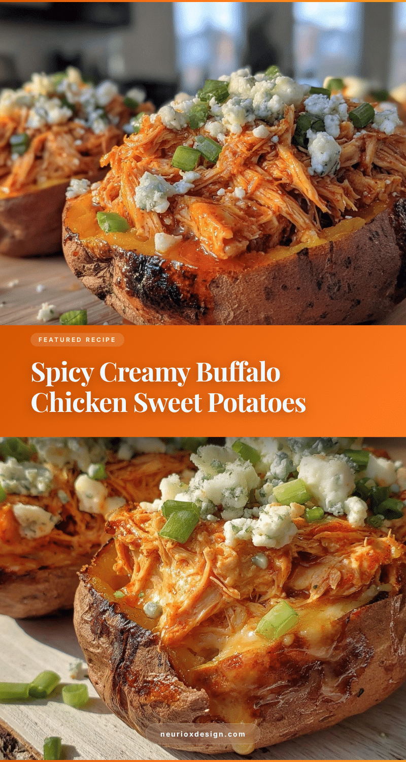 buffalo chicken stuffed sweet potatoes recipe
