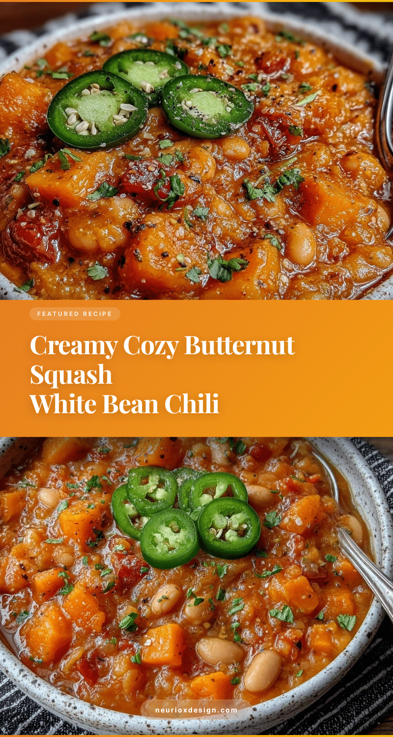 butternut squash white bean chili recipe