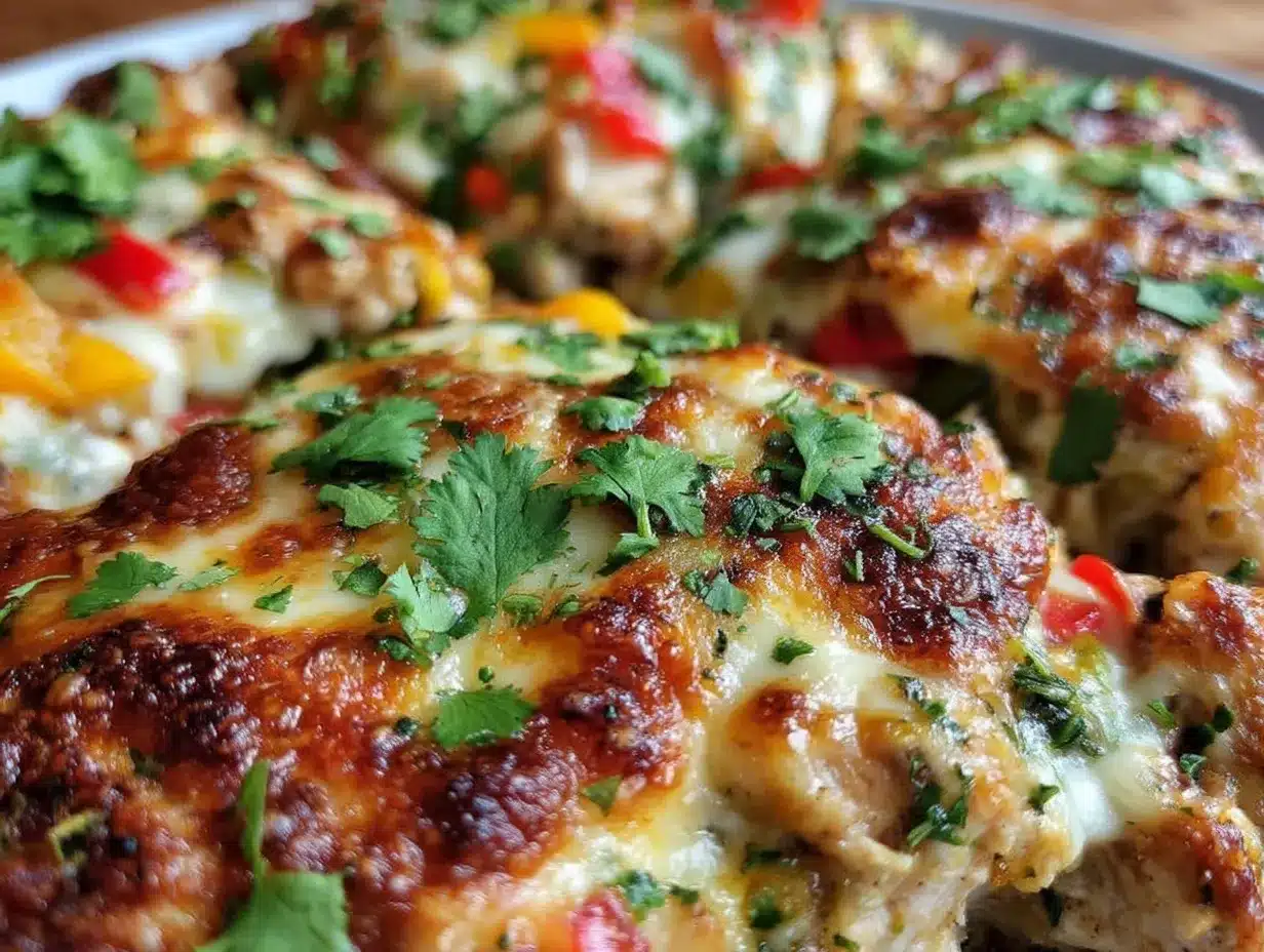 cheesy chicken fajita casserole preparation steps