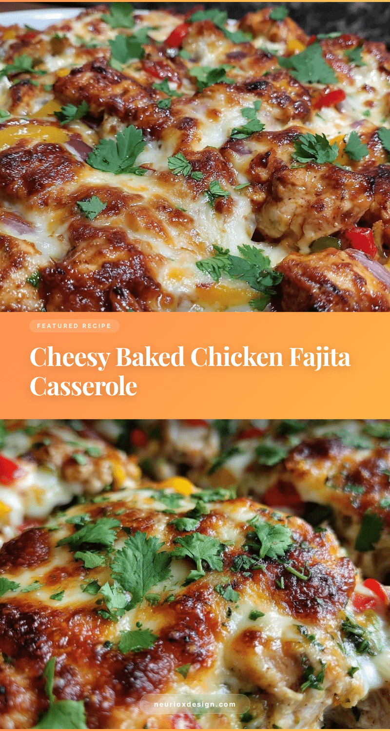 cheesy chicken fajita casserole recipe