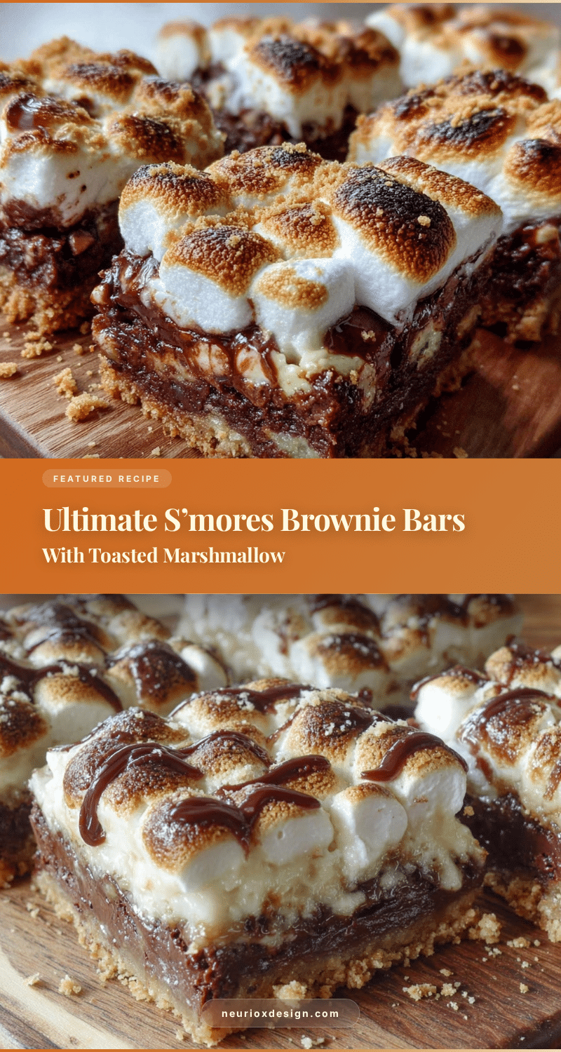 cozy s’mores brownie bars recipe
