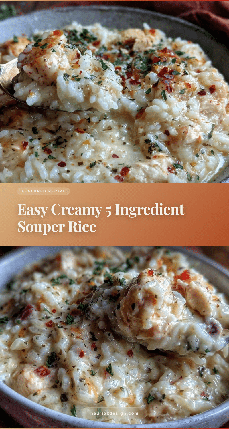 creamy 5 ingredient souper rice recipe
