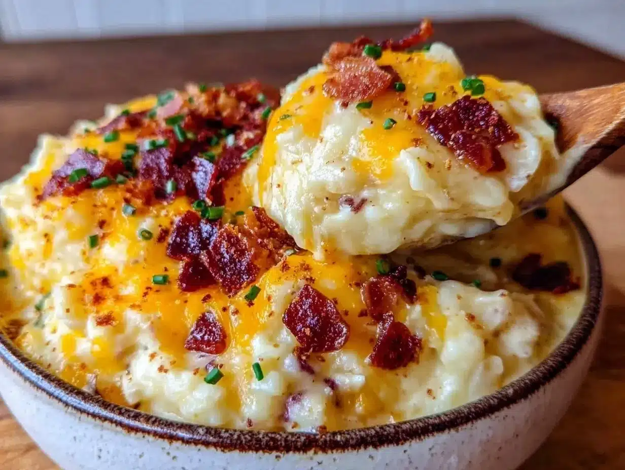 creamy cheesy loaded potato soup preparation steps
