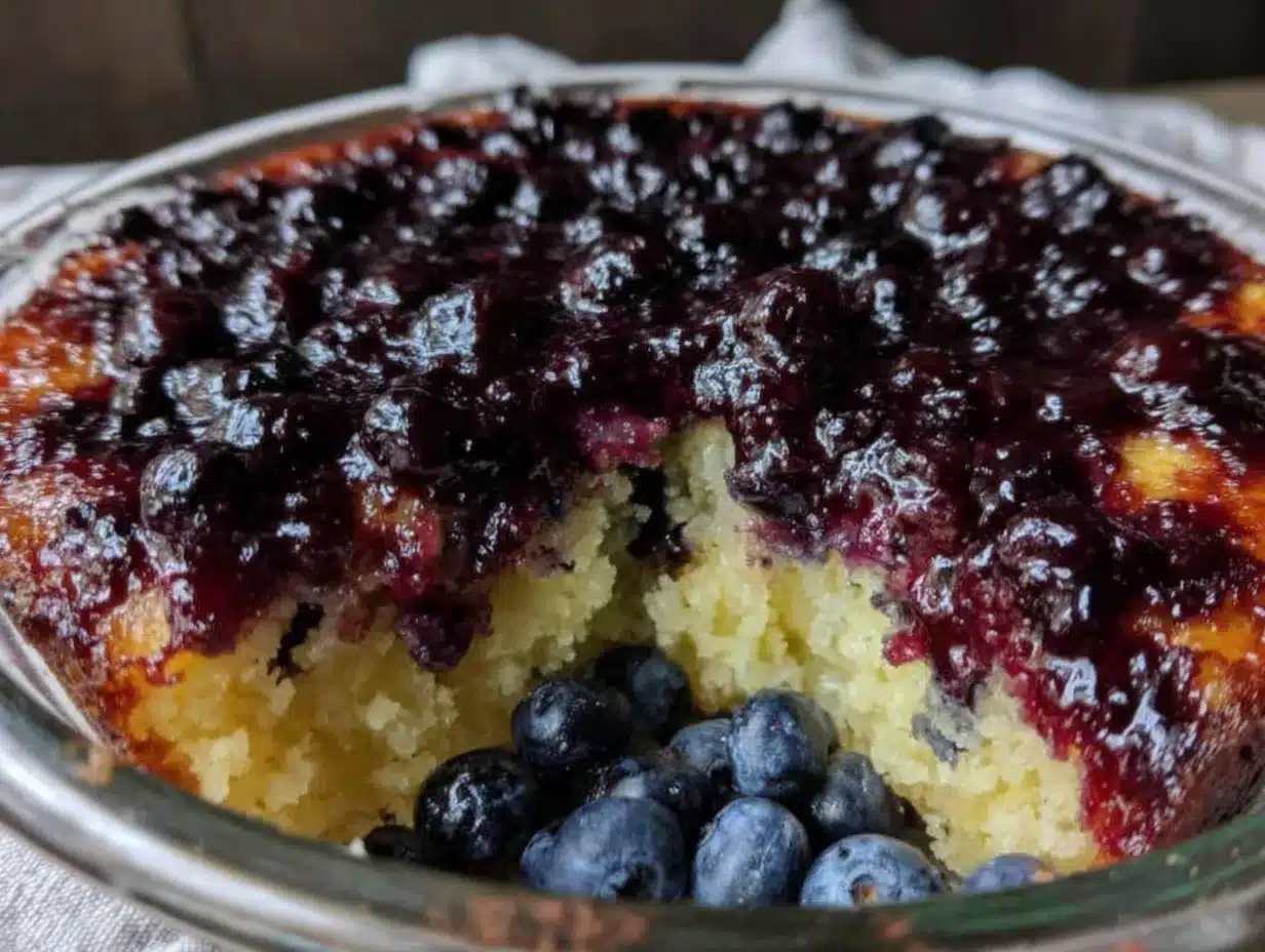 creamy crustless blueberry pie preparation steps
