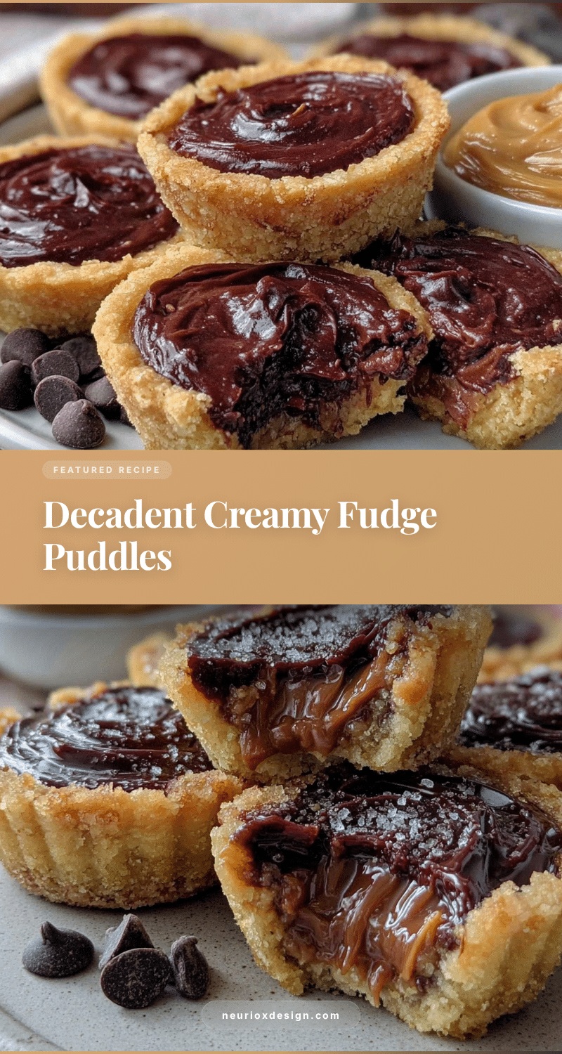 creamy fudge puddles recipe
