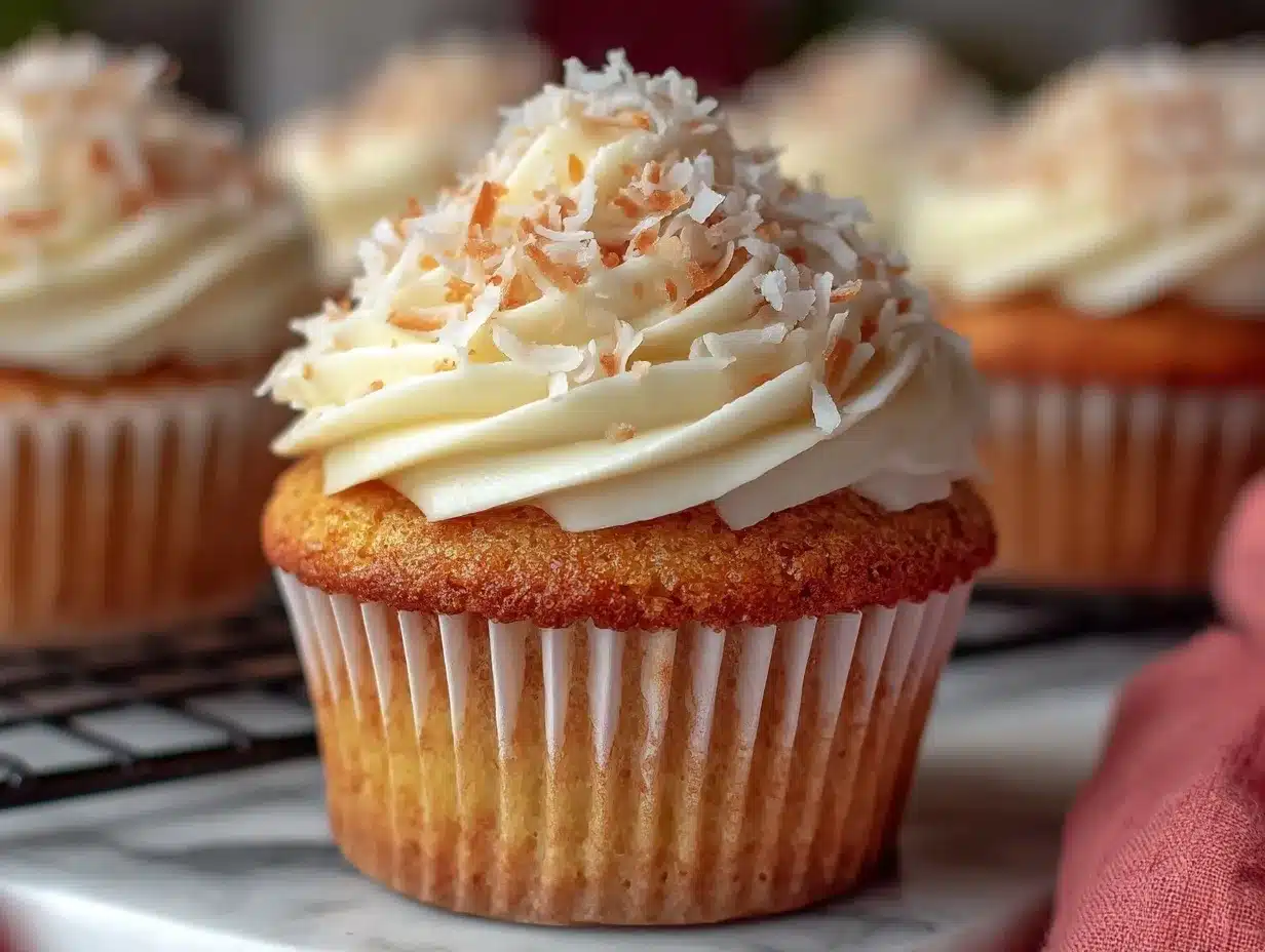 creamy guava filled coconut cupcakes preparation steps