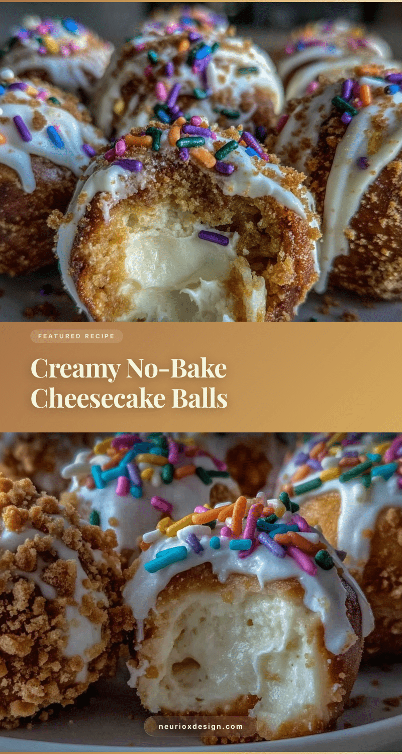 creamy no-bake cheesecake balls recipe