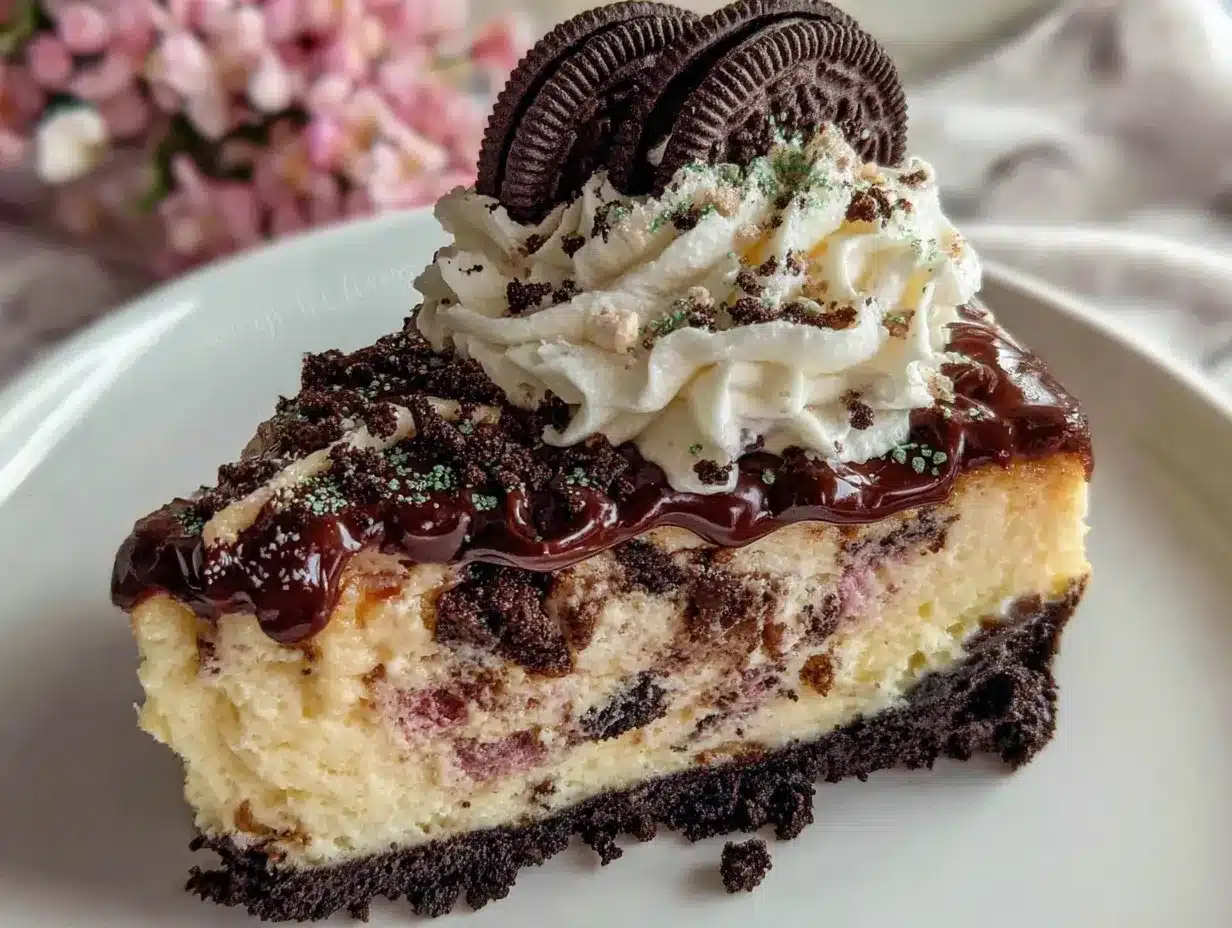 creamy Oreo cheesecake preparation steps