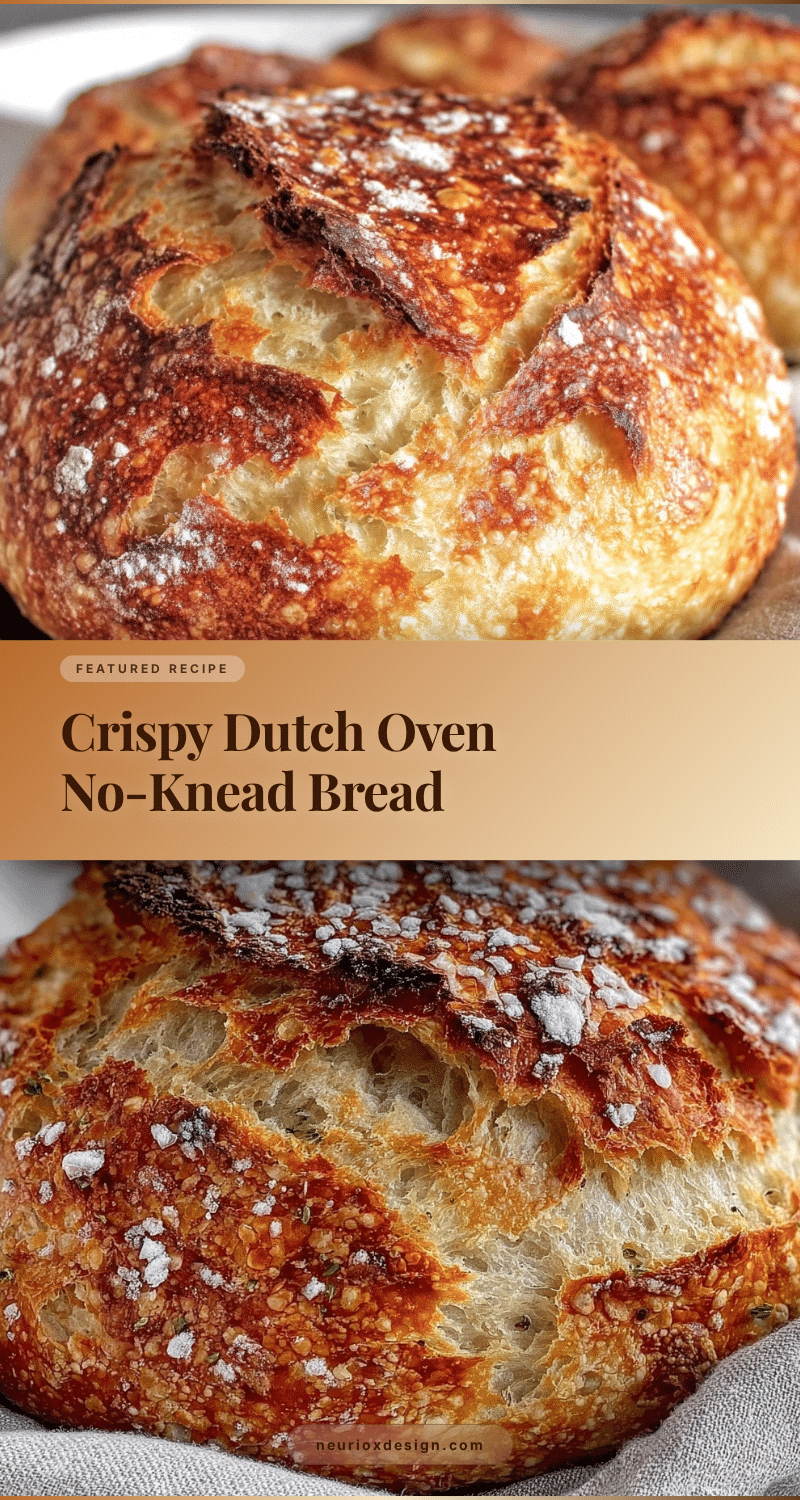 crispy dutch oven no-knead bread recipe