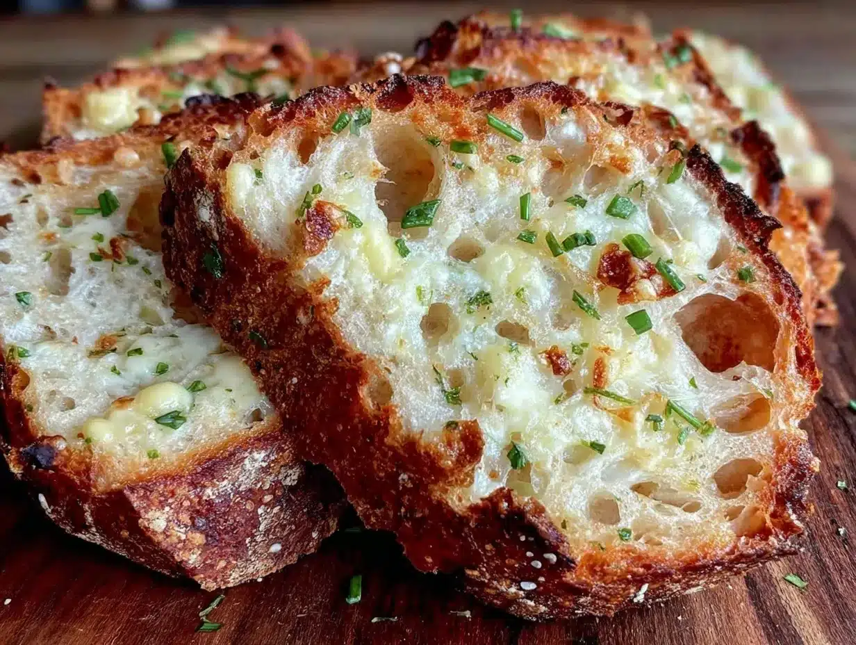 Crispy Italian Herbs and Cheese Artisan Sourdough Bread preparation steps