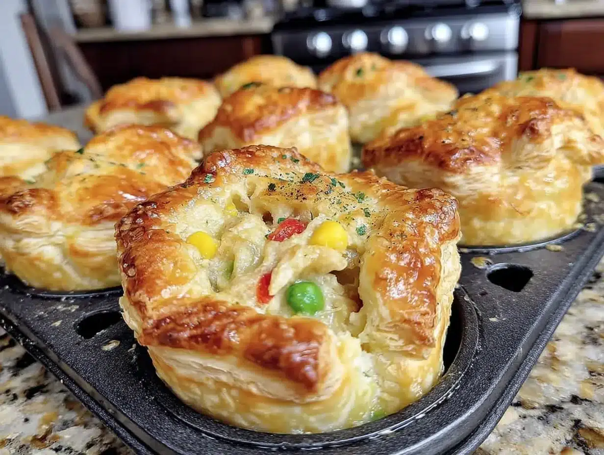 crispy mini chicken pot pies preparation steps