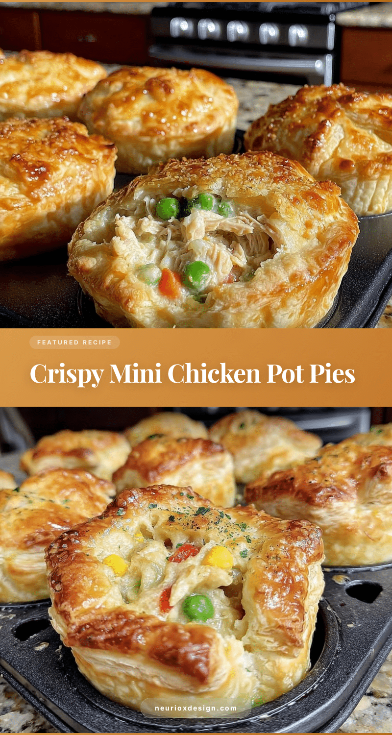crispy mini chicken pot pies recipe