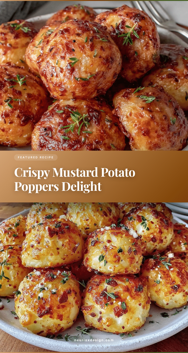 crispy mustard potato poppers recipe