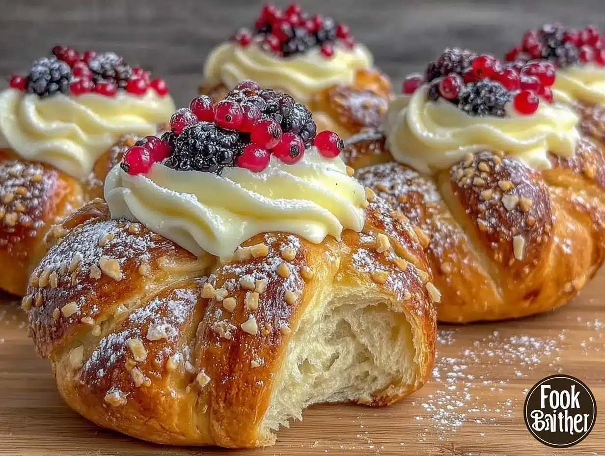 Danish carnival buns preparation steps