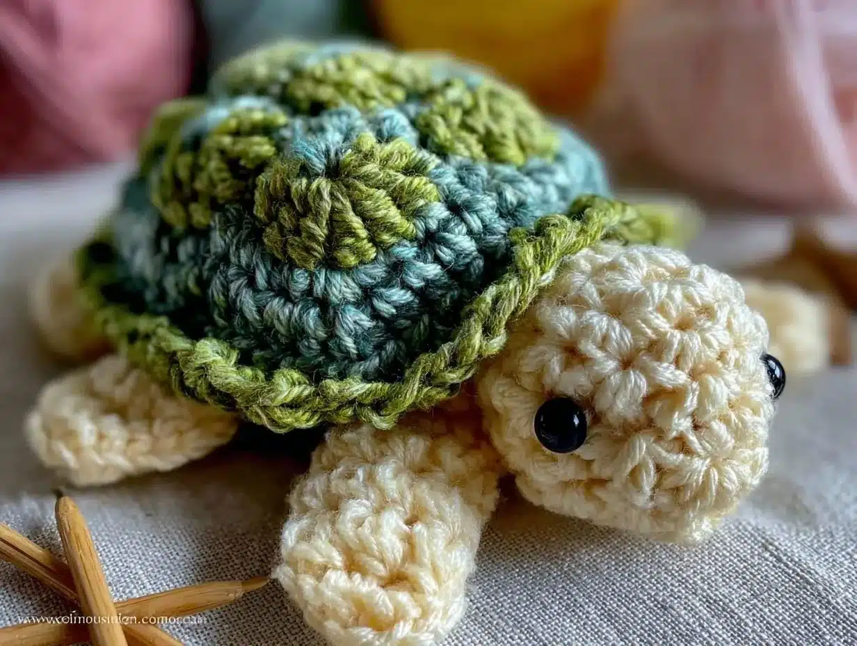 easy free crochet turtle amigurumi pattern preparation steps