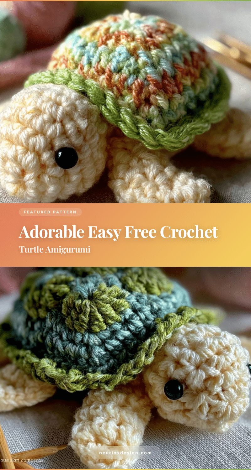 easy free crochet turtle amigurumi pattern recipe