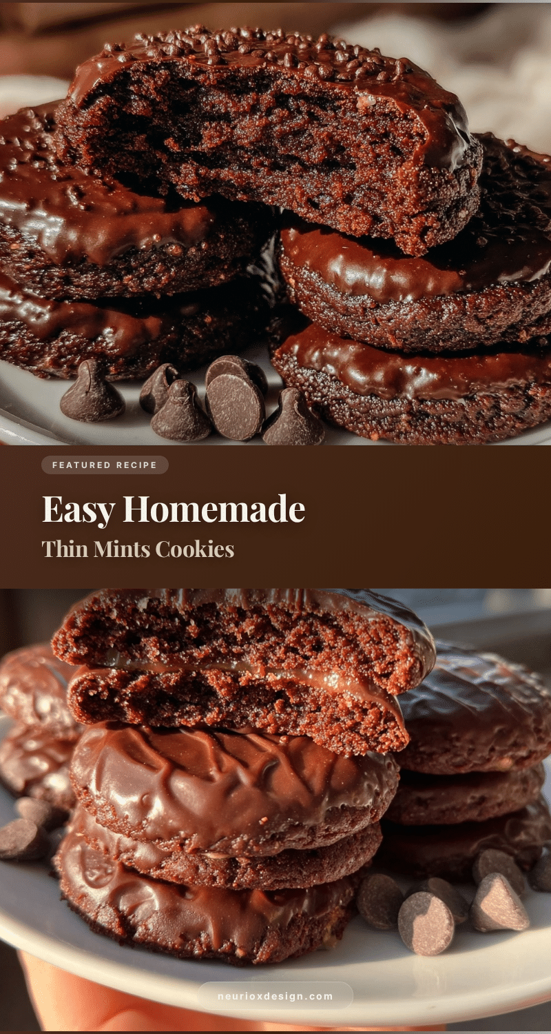 easy homemade thin mints cookies recipe