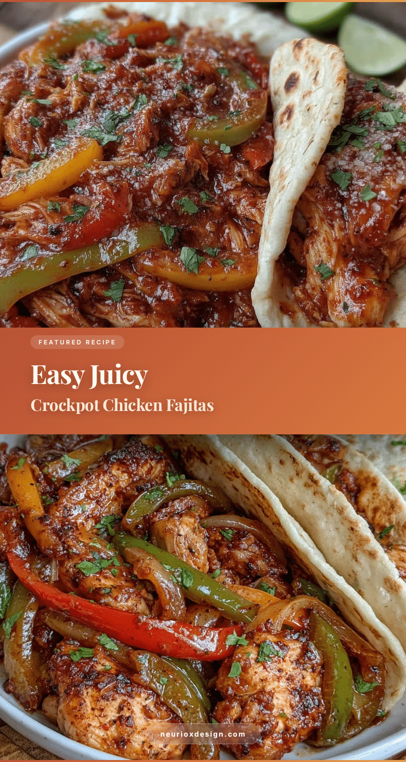easy juicy crockpot chicken fajitas recipe