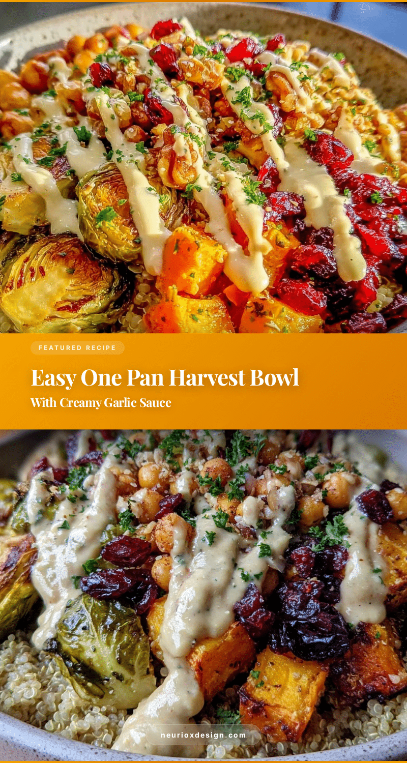 easy one pan harvest bowl recipe