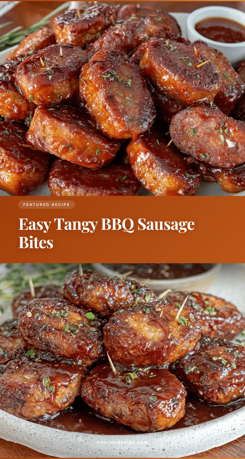 easy tangy bbq sausage bites recipe