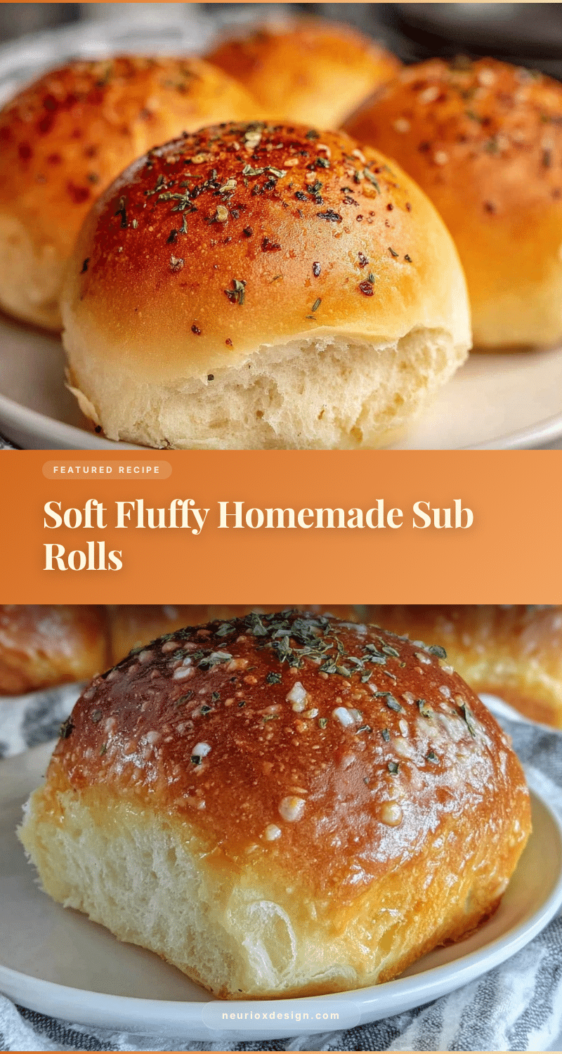 fluffy homemade sub rolls recipe