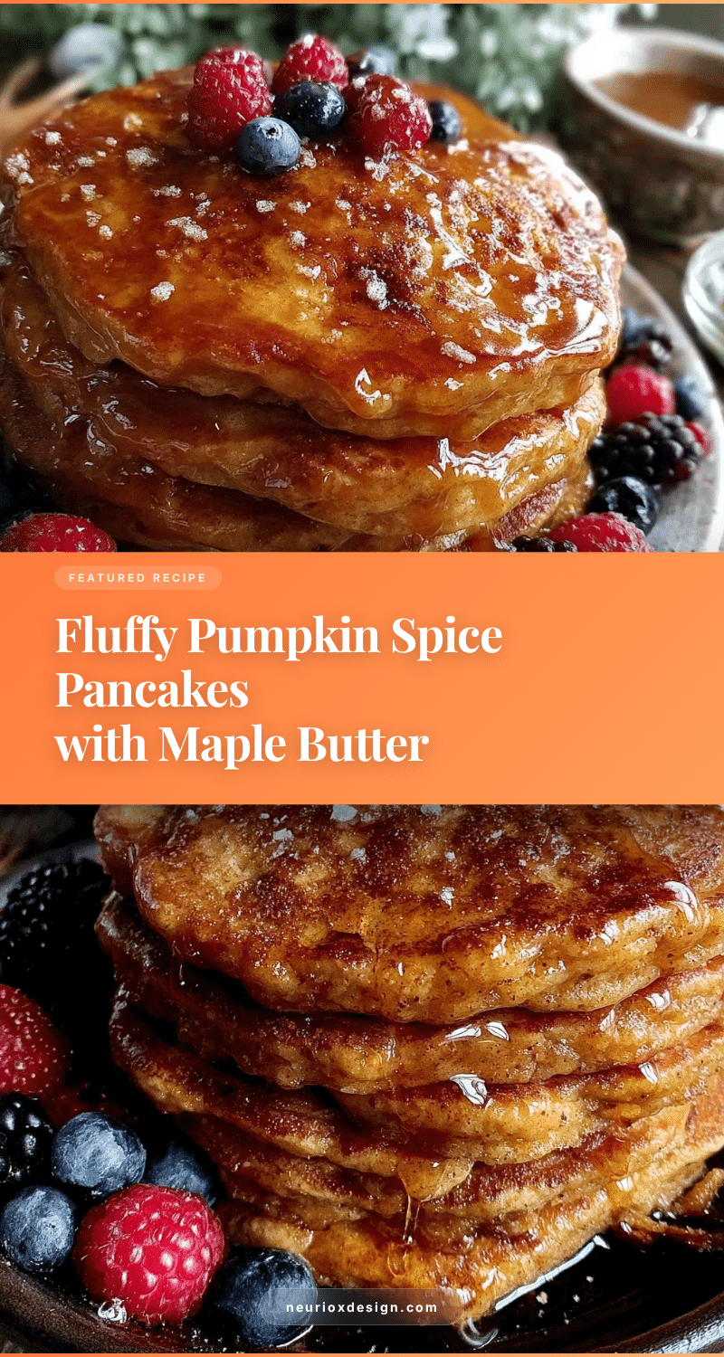 fluffy pumpkin spice pancake stack recipe