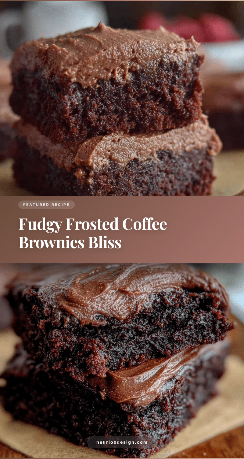 fudgy frosted coffee brownies recipe