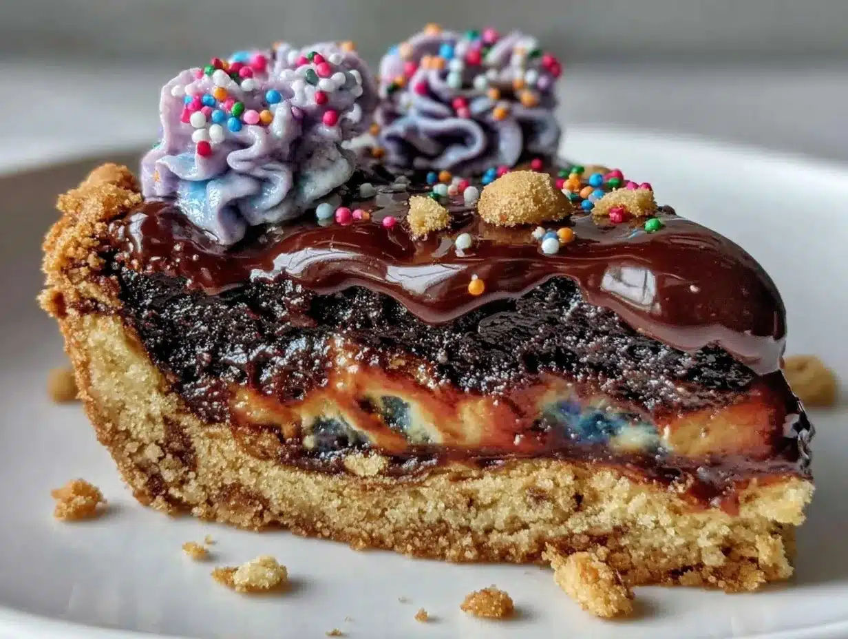 galaxy cookie dough cake preparation steps