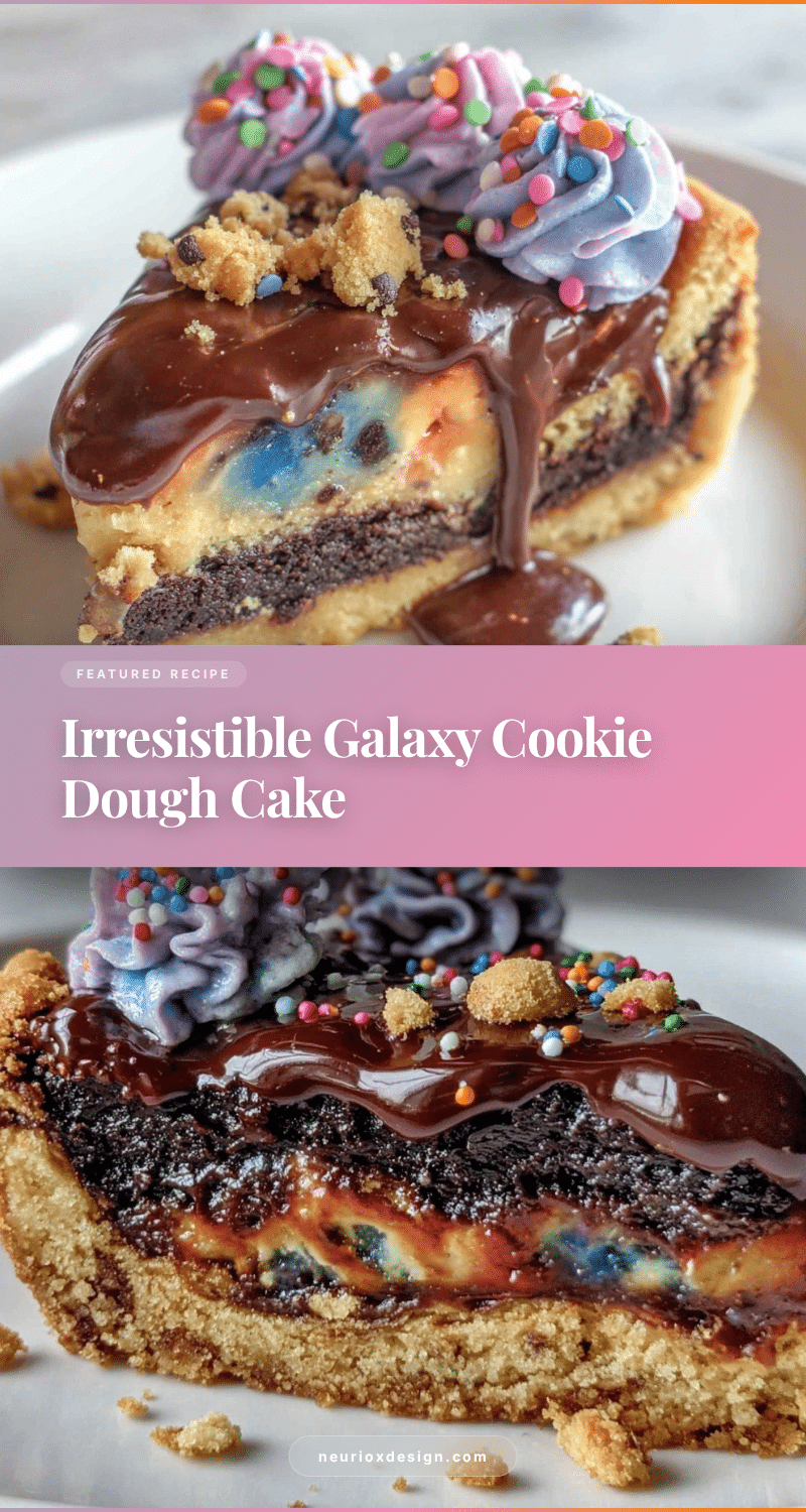 galaxy cookie dough cake recipe