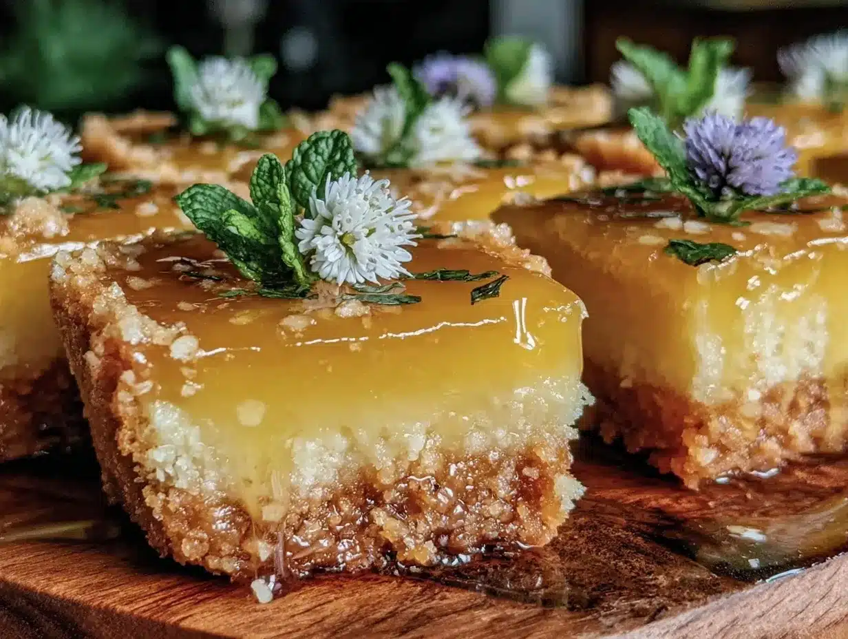 honey bee lemon bars preparation steps