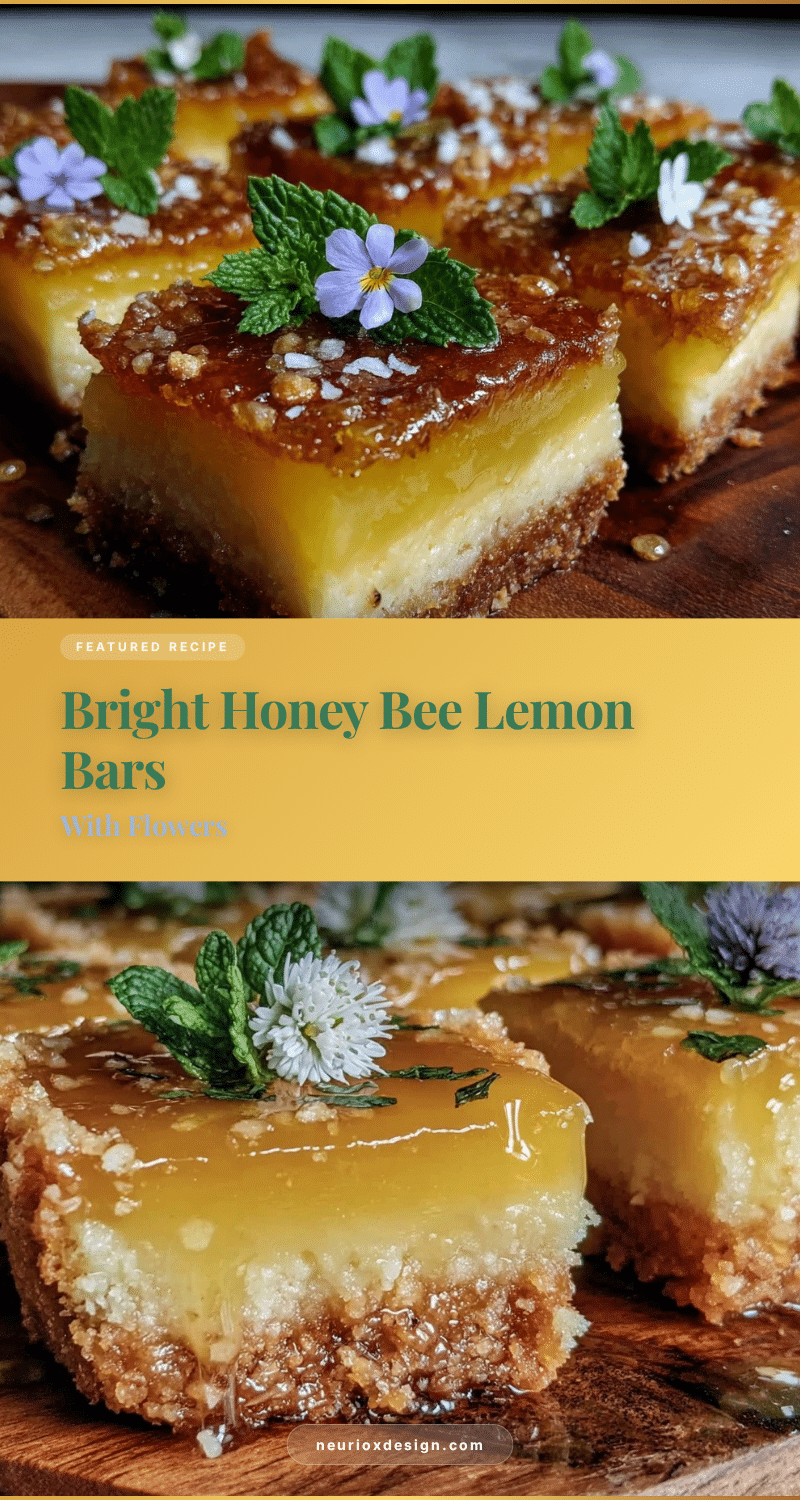 honey bee lemon bars recipe